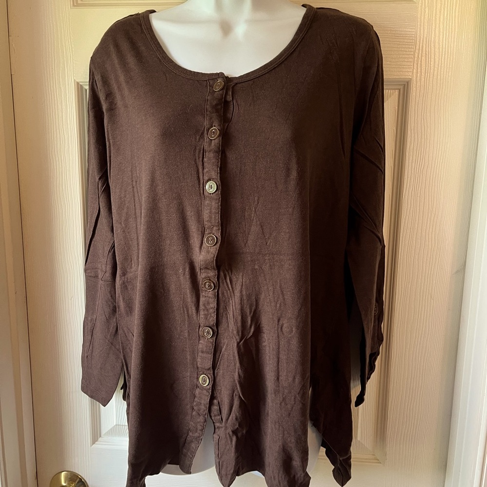 Women’s Brown Long Sleeve Top